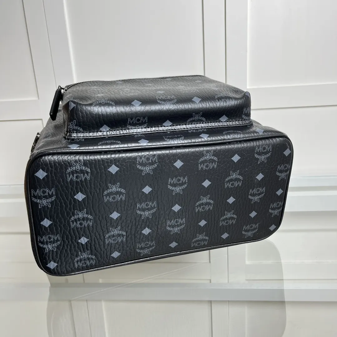 Black Monogram Backpack Image 7 Black Monogram Backpack Image 7