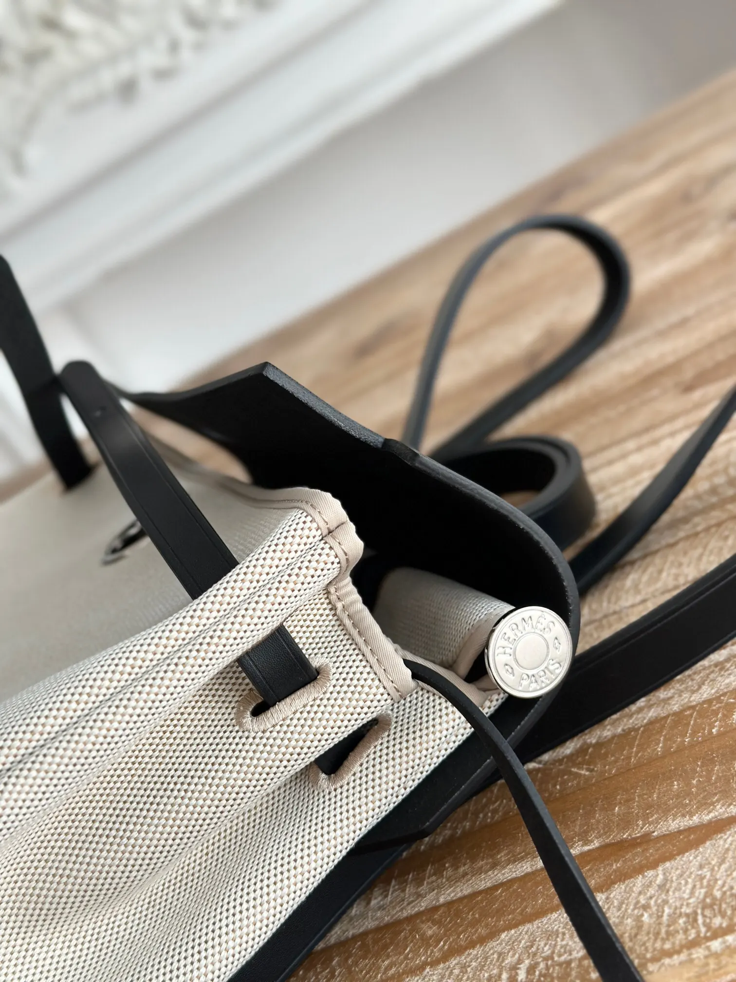 Hermès Herbag 牛皮 双肩包 轻便通勤