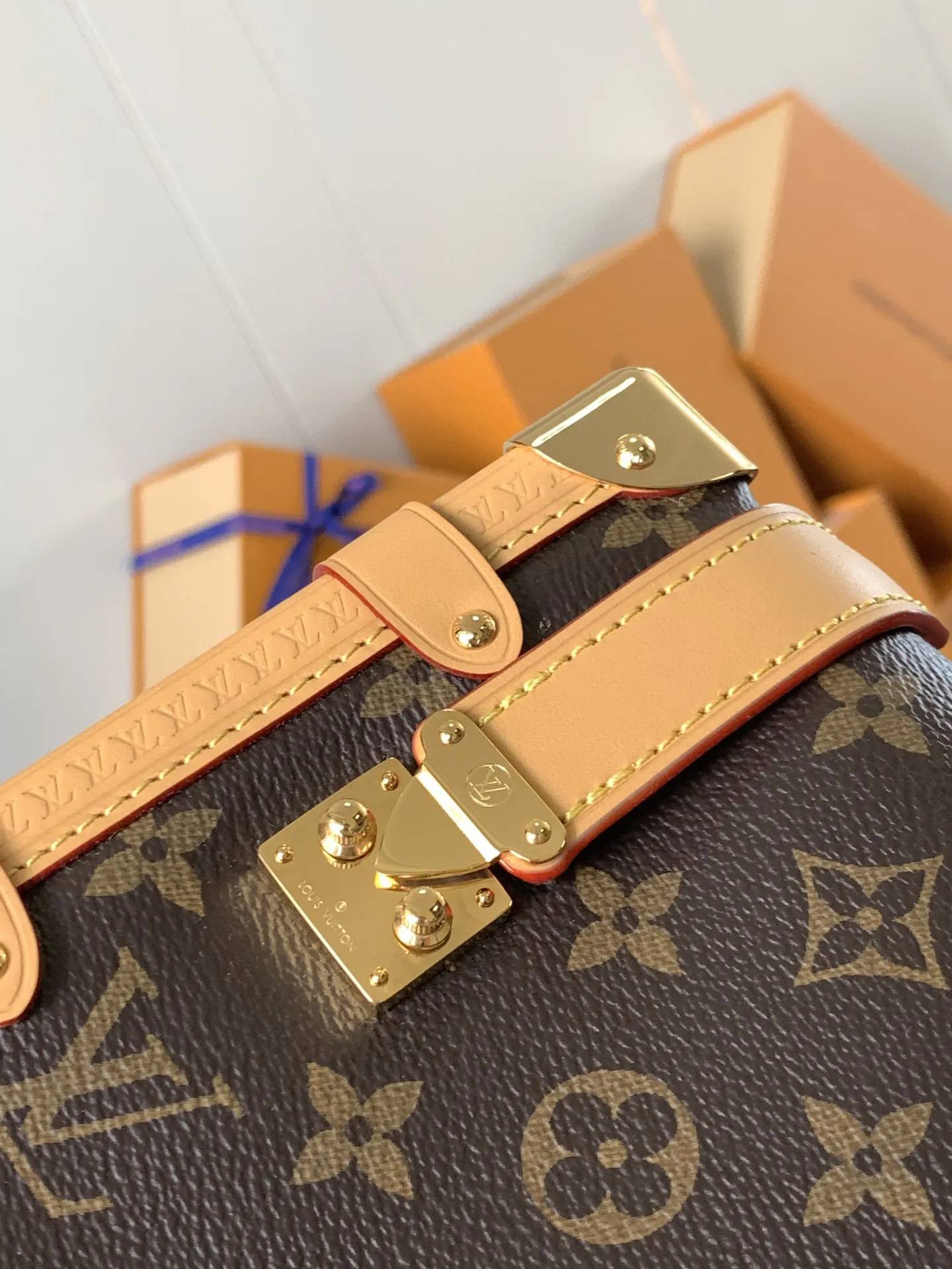 LV 牛皮 谷爱凌 co Side Trun 旅行袋 大容量旅行款