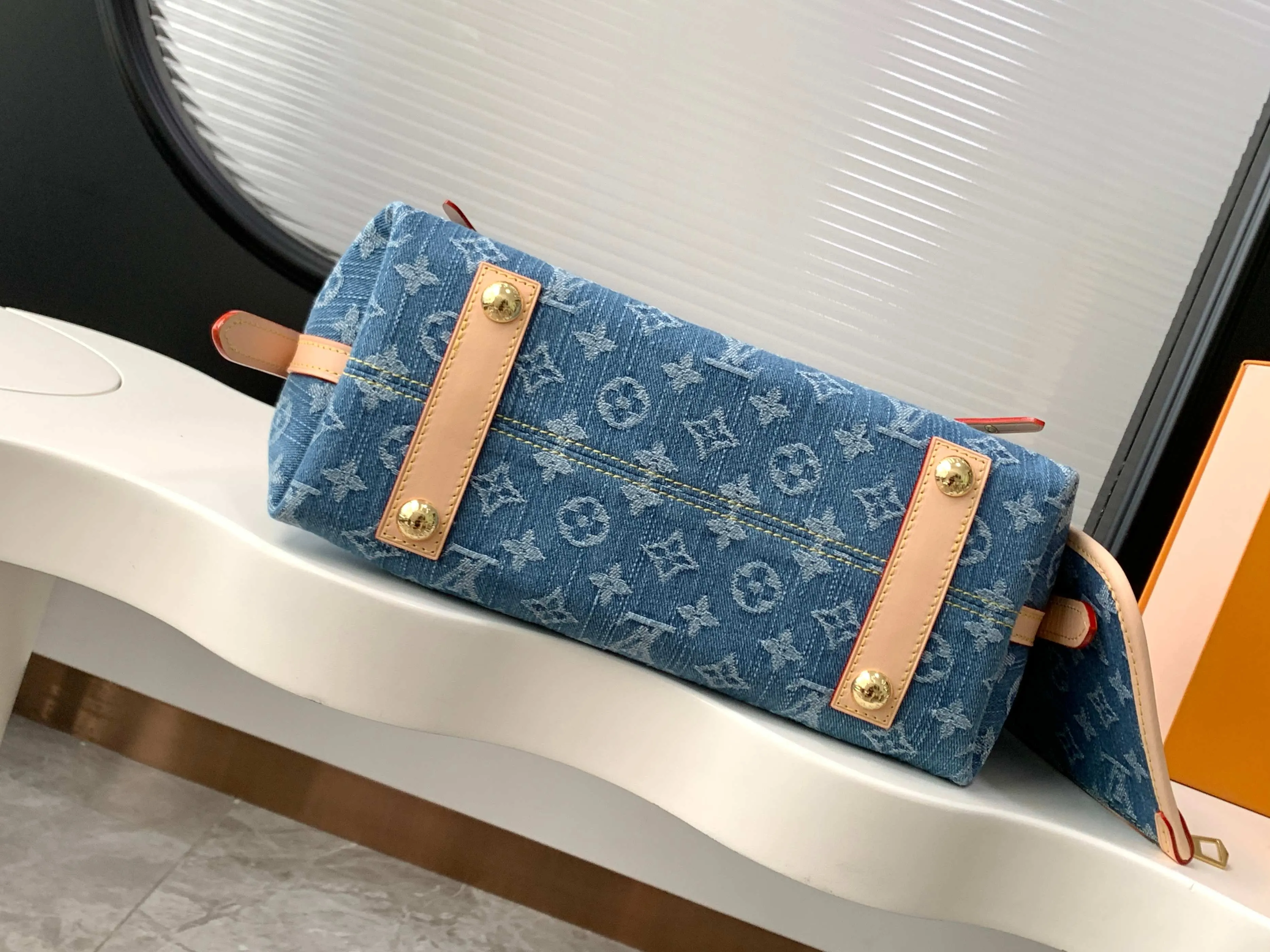 Blue Clutch Bag Canvas