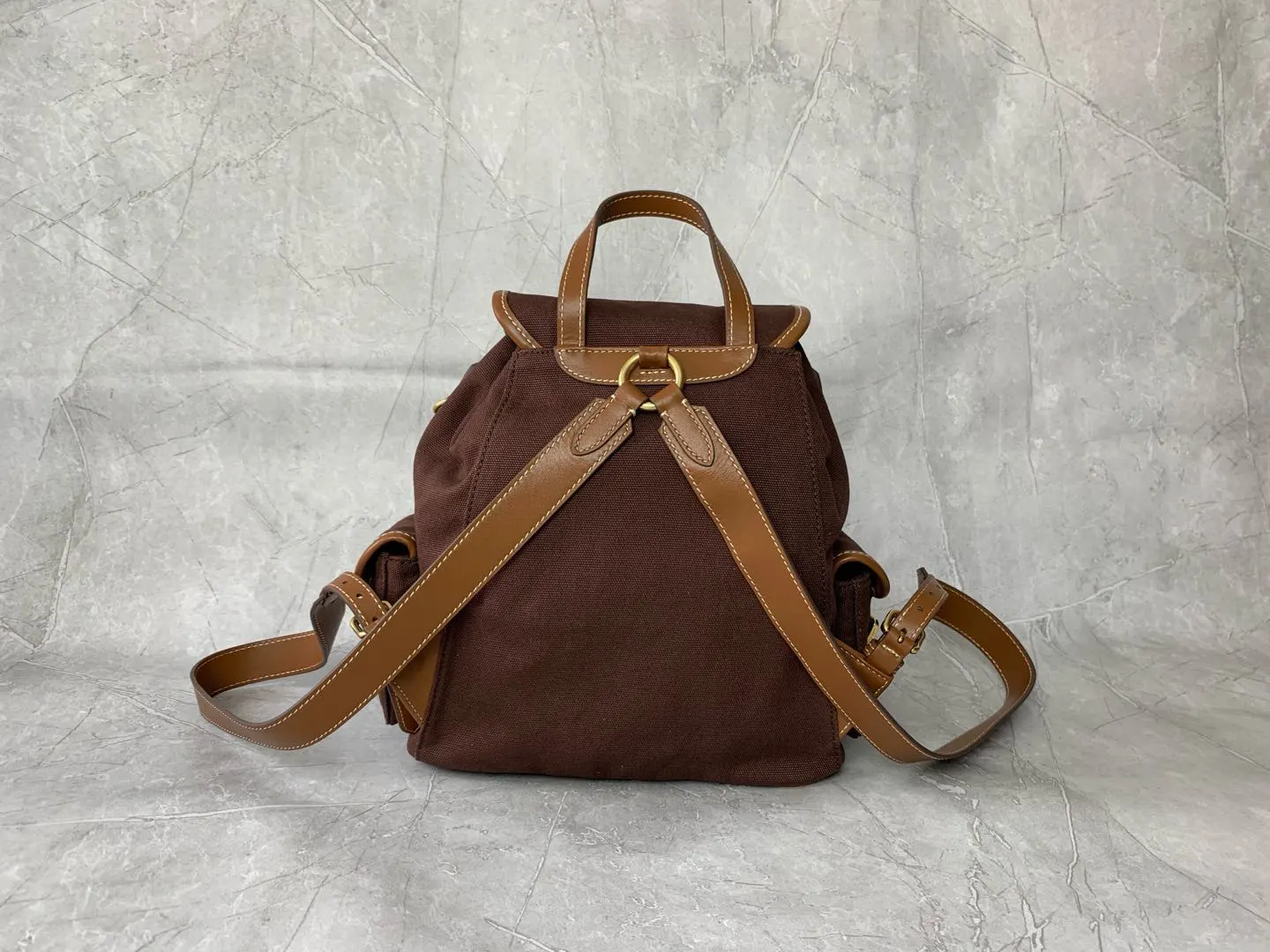 Backpack Canvas Leather