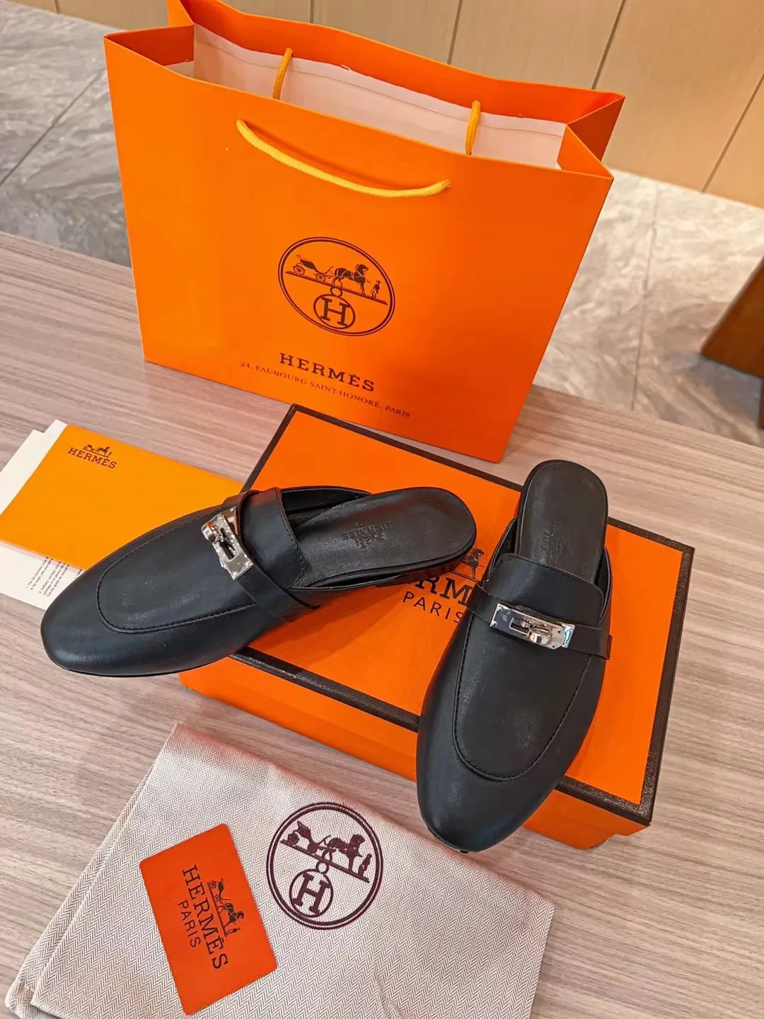 Hermès 小牛皮 拖鞋 凉鞋