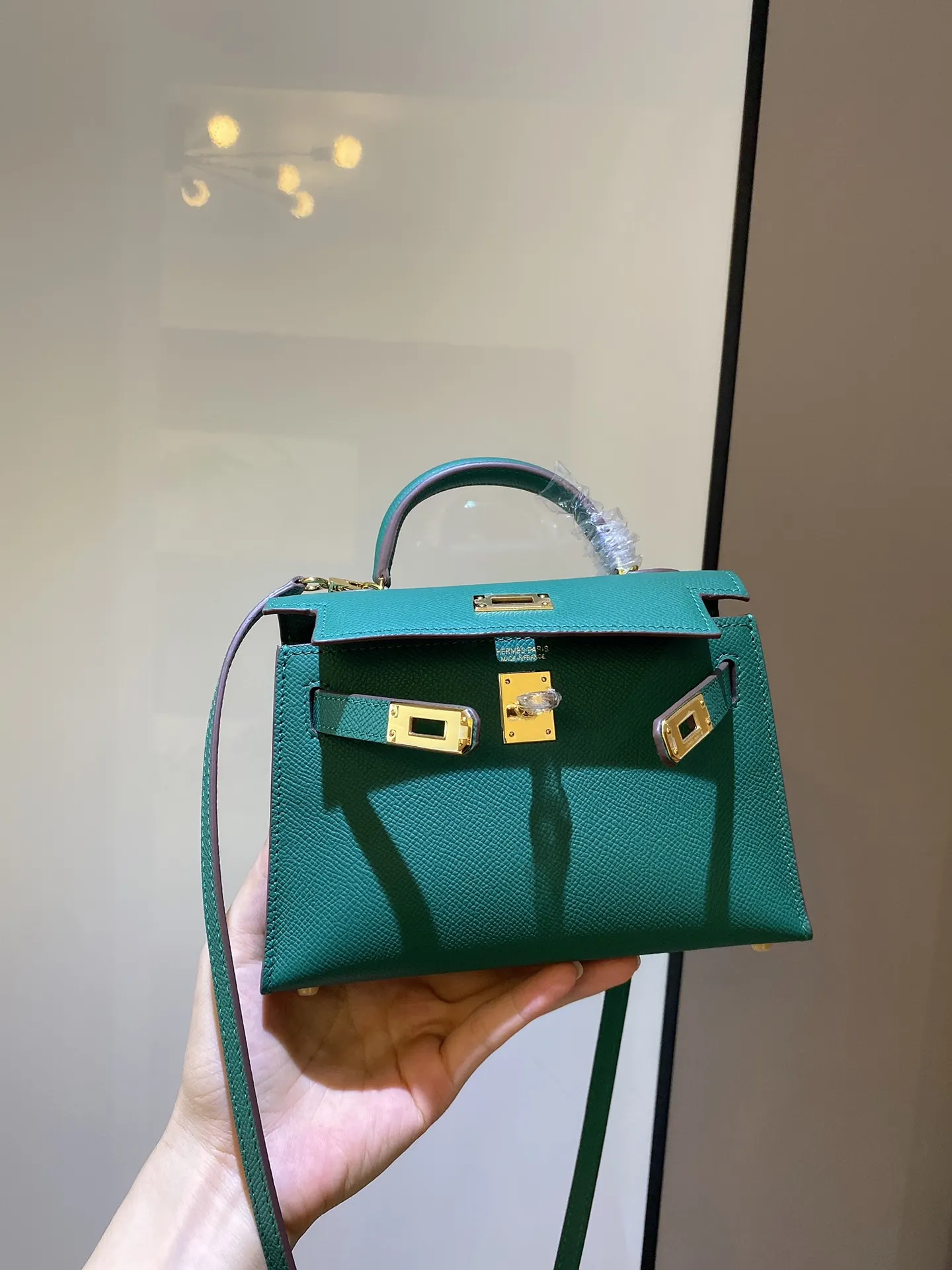 Hermès Kelly Leather Crossbody Bag Classic