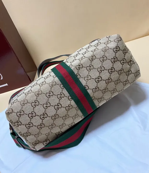 Gucci 帆布 Giglio托特包 ▫ 中号 ▫ 尺 大容量托特款