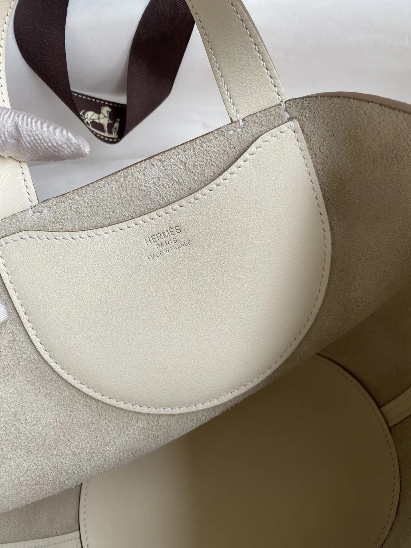 Hermès Picotin 奶昔白 Swift小牛皮 水桶包 18cm