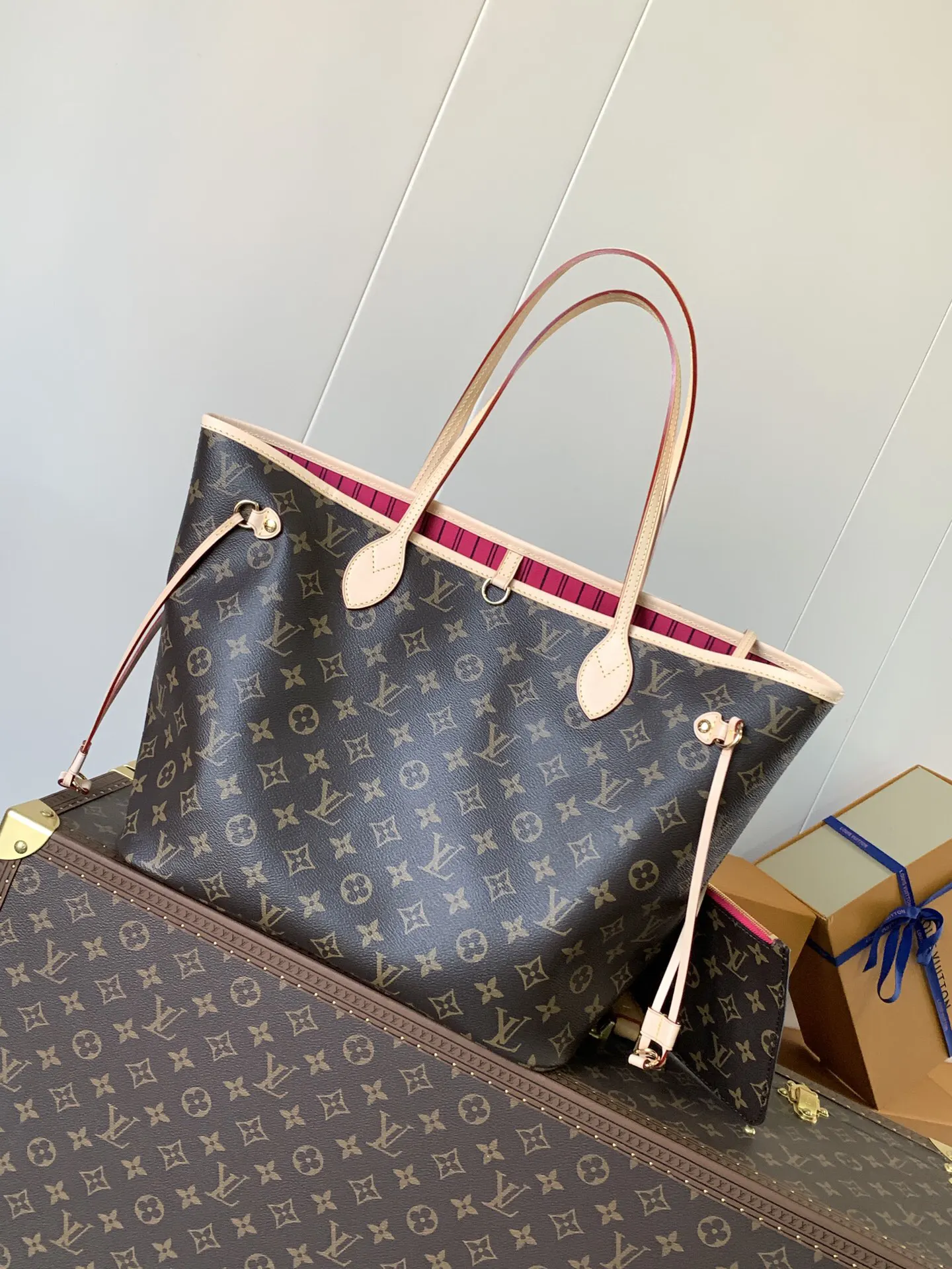Neverfull 牛皮 托特包 大容量托特款