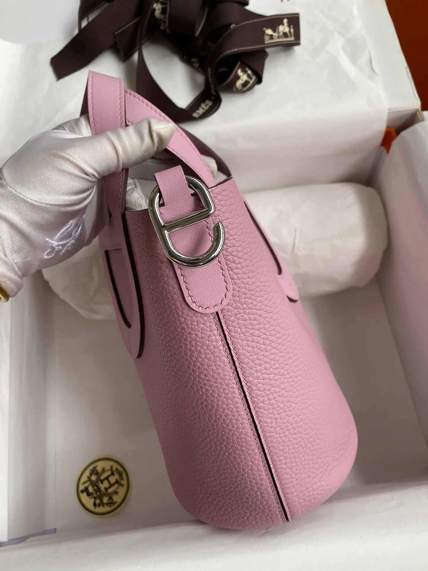 Hermès Picotin 锦葵紫 Swift小牛皮 水桶包