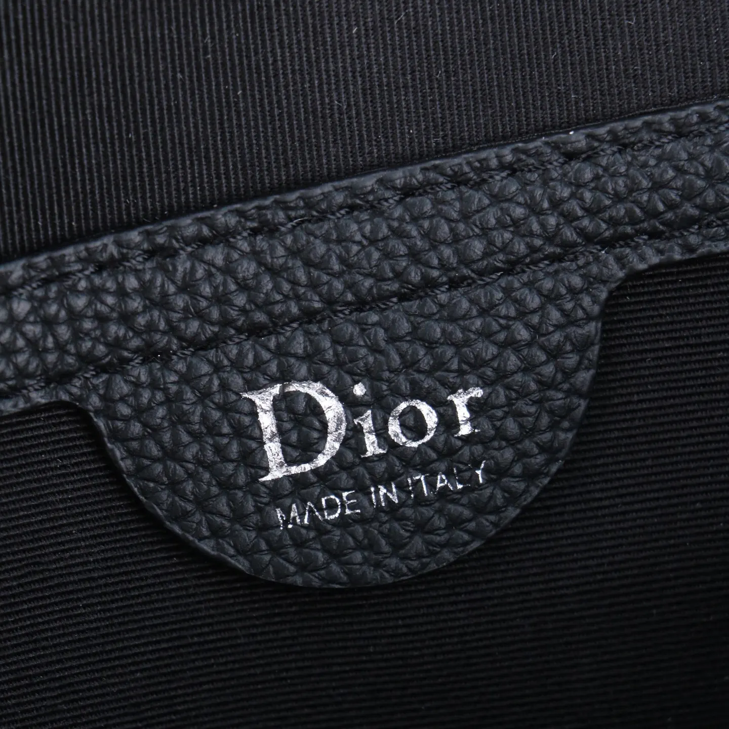 Dior Oblique 黑色简约信使包 宽肩带 斜挎包