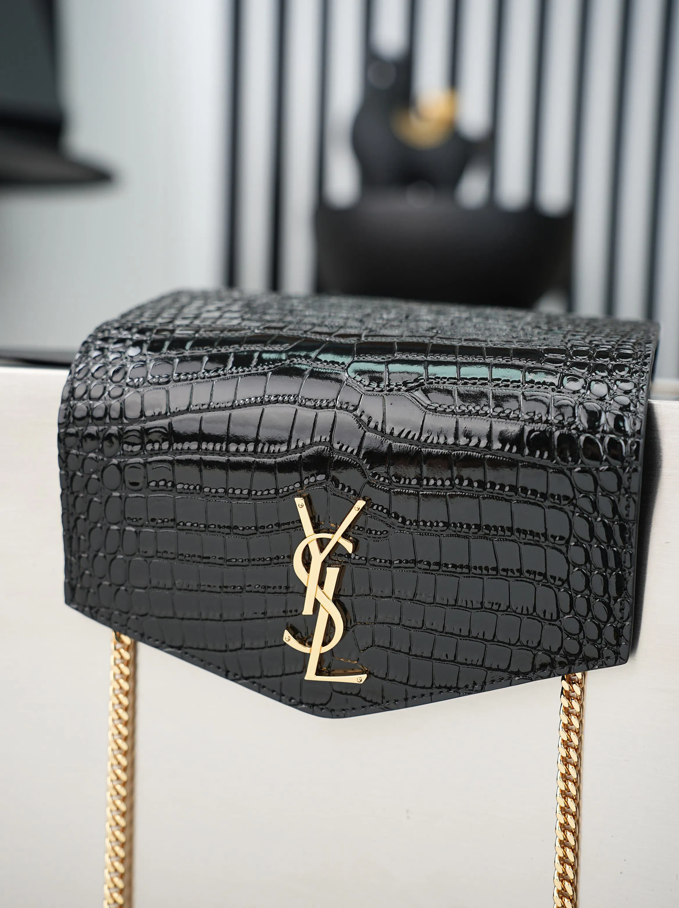 Black Chain Bag Leather