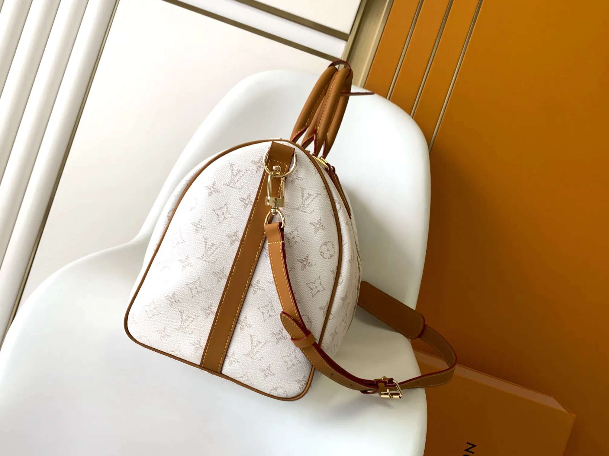 White Fashion Item Travel Leather