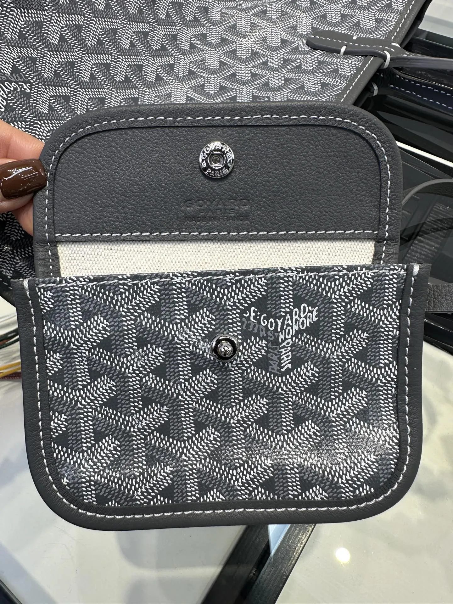 Goyard 灰色 小牛皮 托特包 大容量托特款