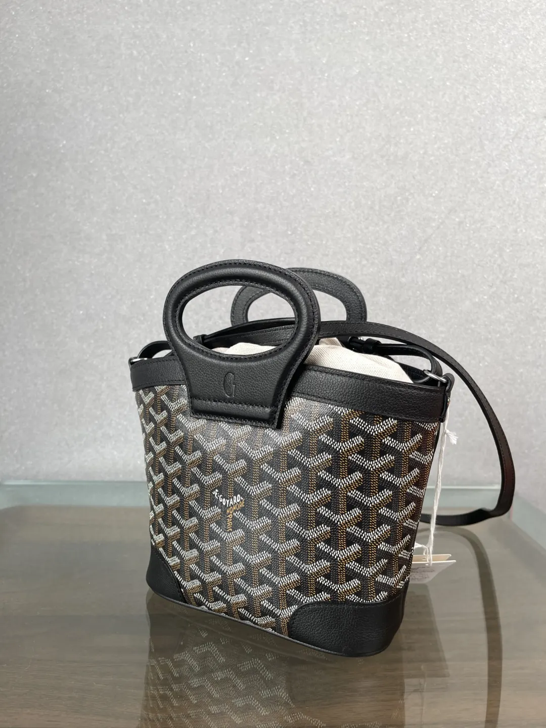 Goyard 黑色 皮革 水桶包 休闲水桶款
