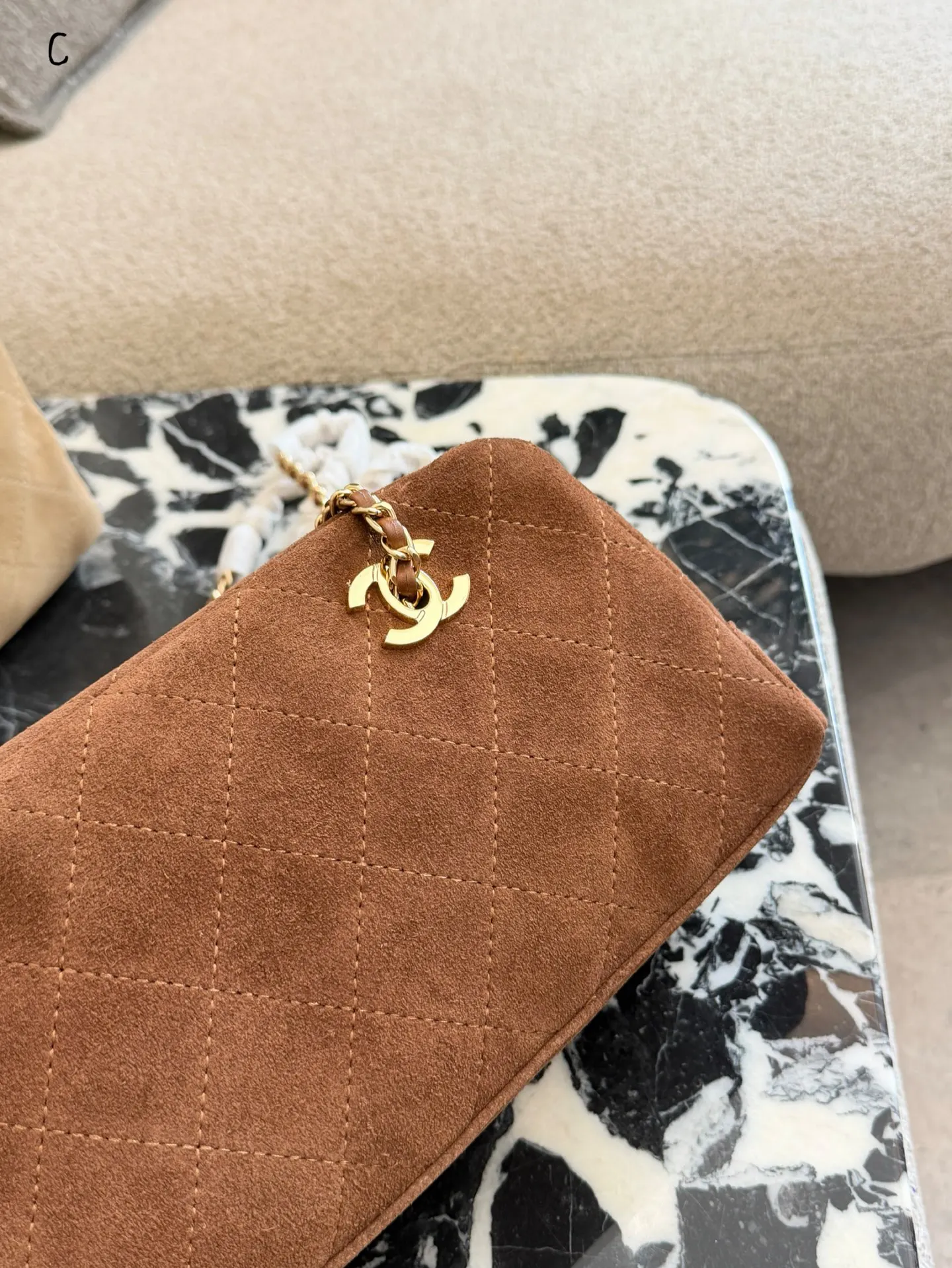 Chanel Brown Chain Bag