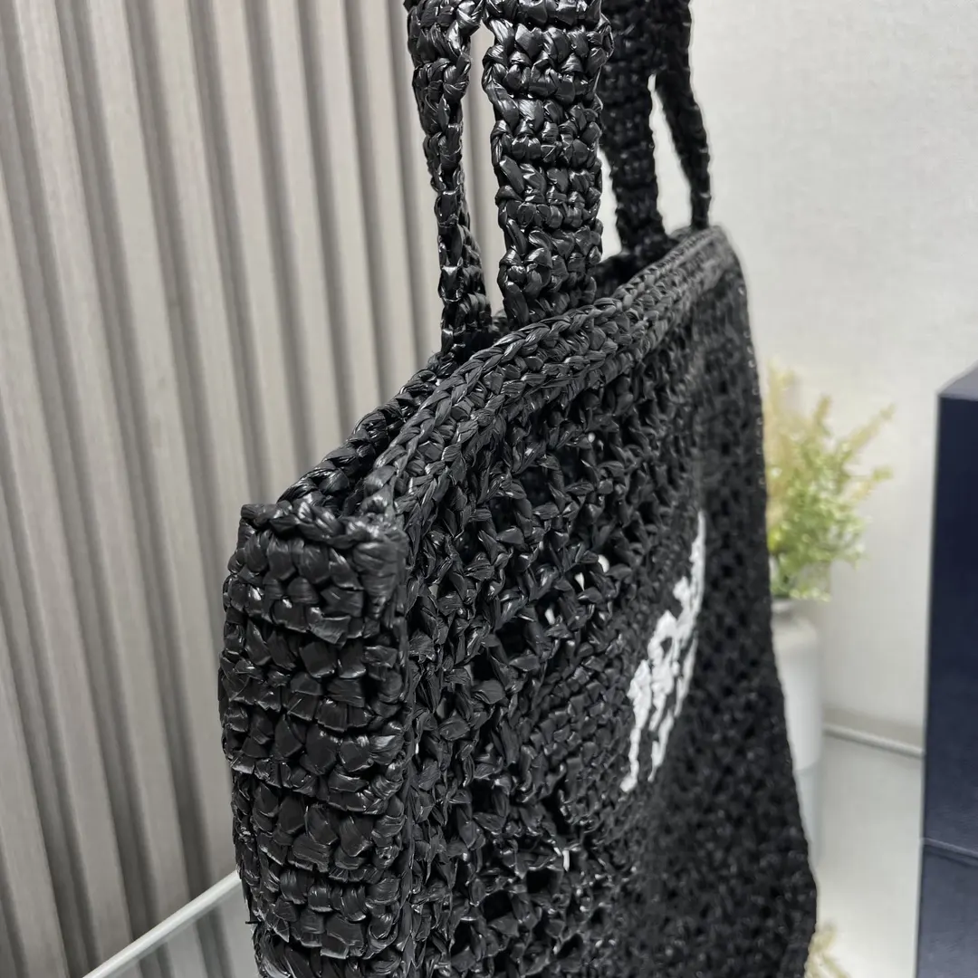 PRADA 1BG393 三角标 刺绣 托特包 通勤百搭款