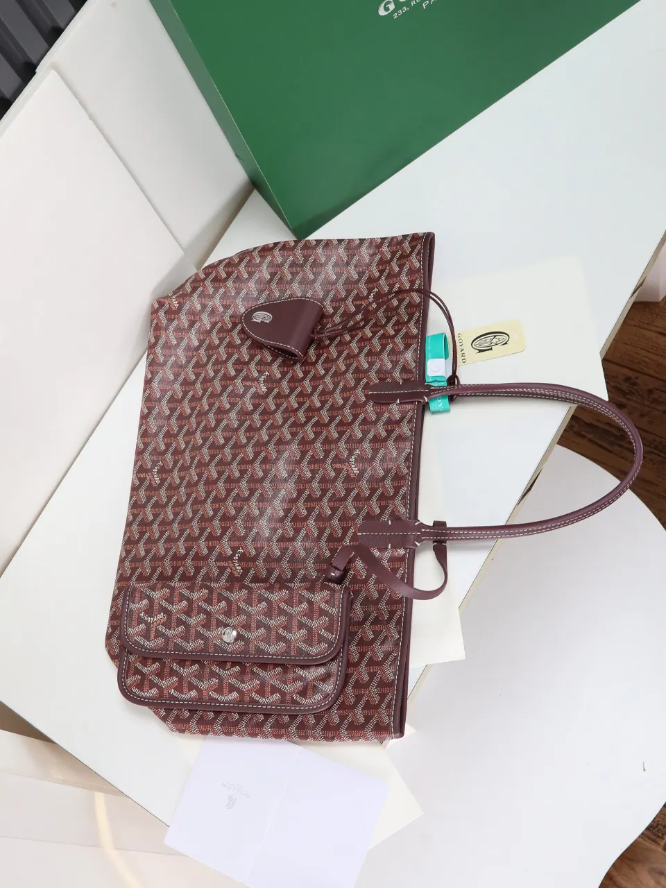 Goyard Hobo Shoulder Bag Vintage Canvas