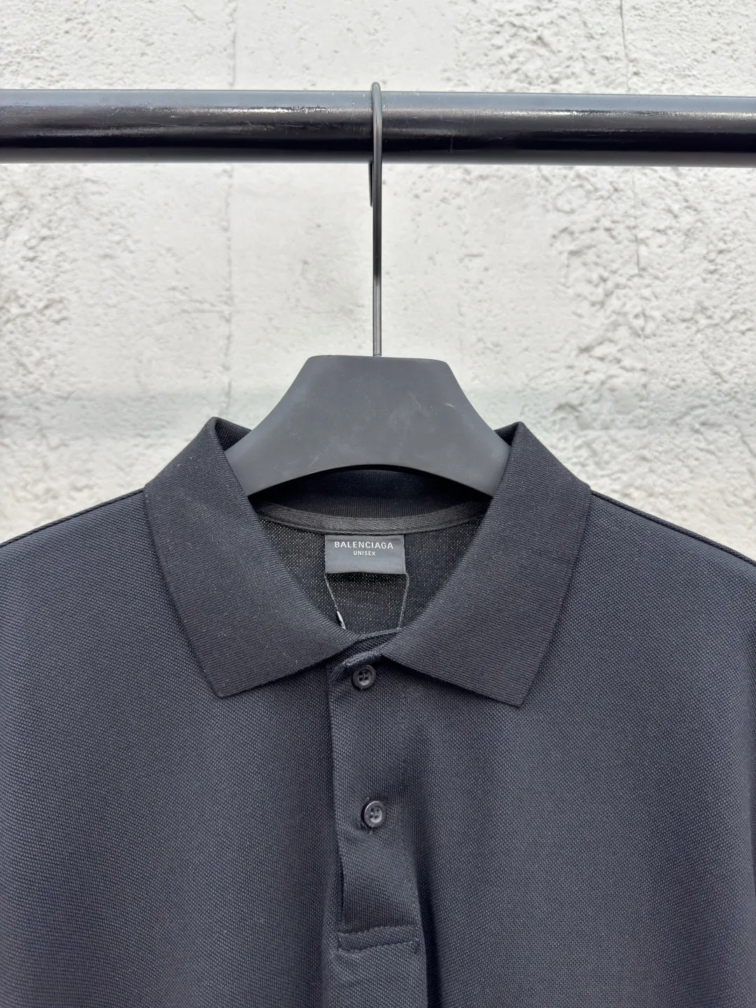 Balenciaga Black Cotton Logo Shirt Street