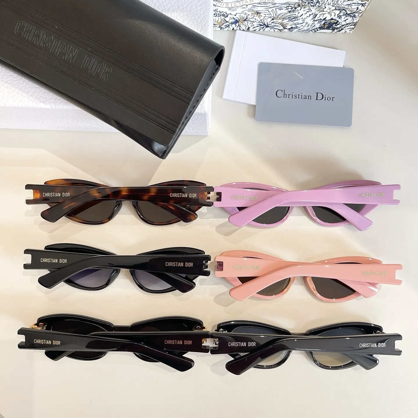 Dior 黑色猫眼太阳镜 复古遮阳