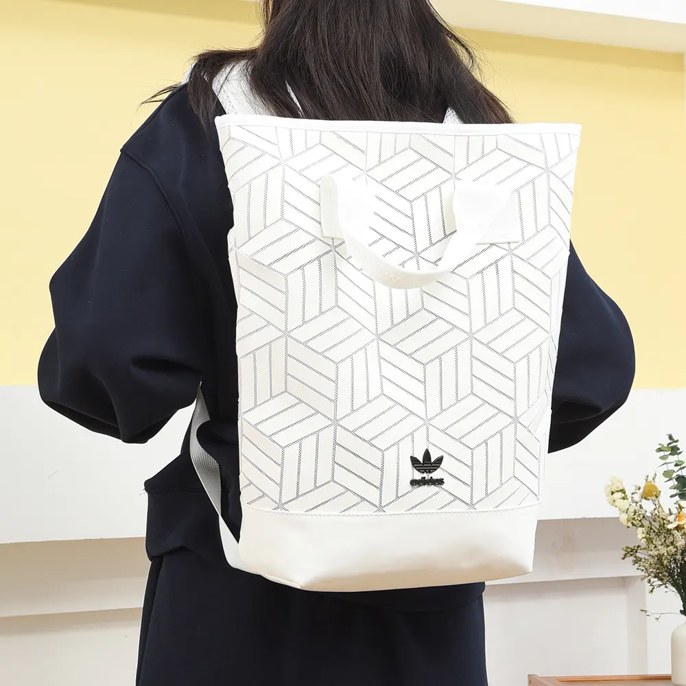 街头潮流 菱形几何双肩包男女时尚百搭运动背包 实用双肩款