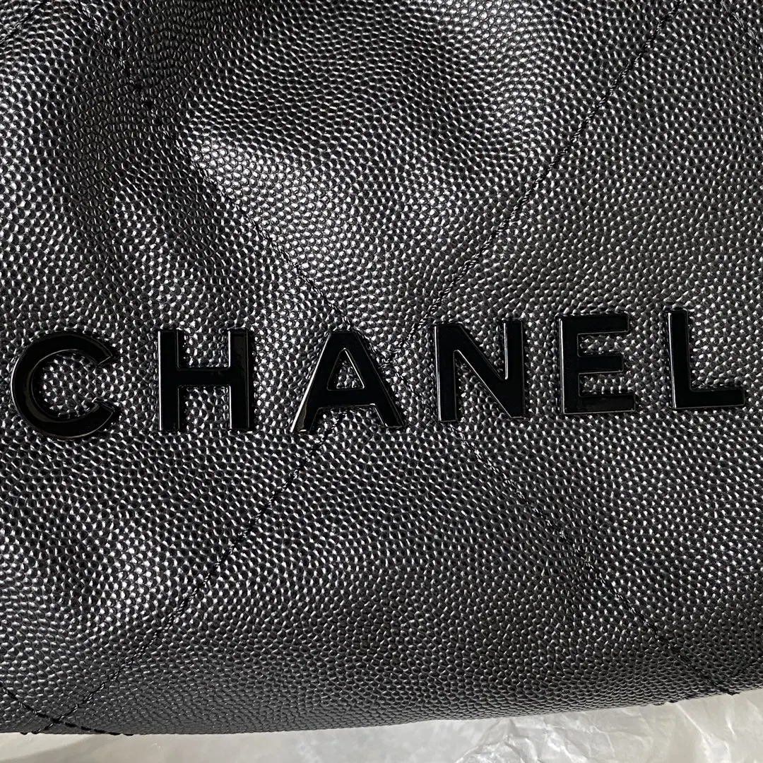 Chanel 黑色 水桶包