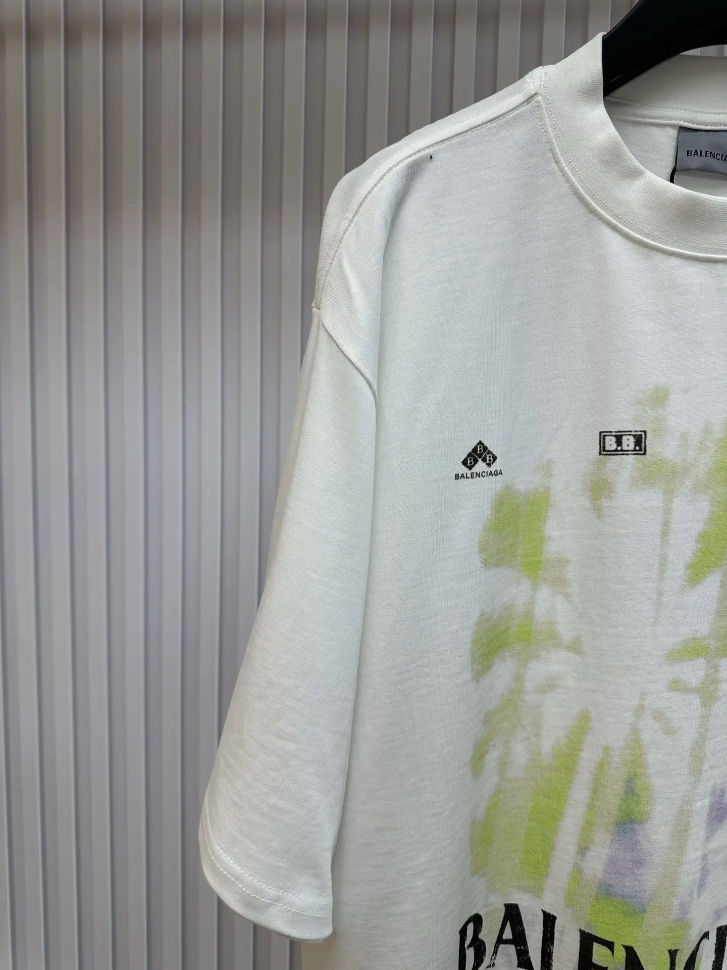 Balenciaga 白色 純棉 短袖T恤 宽松休閒