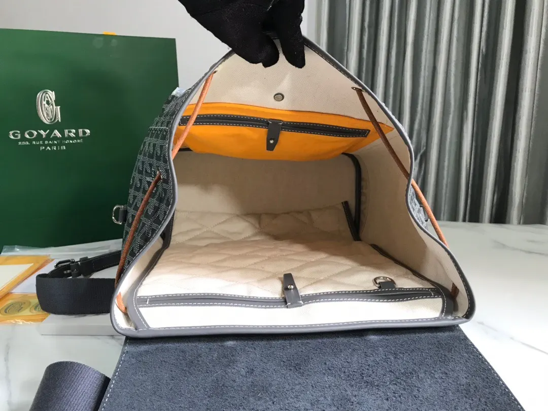 Goyard Black Brown Backpack