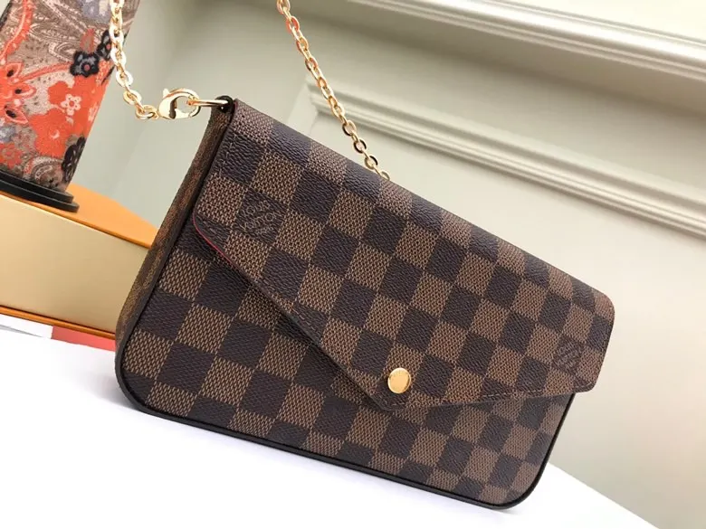 Gold Chain Bag Canvas