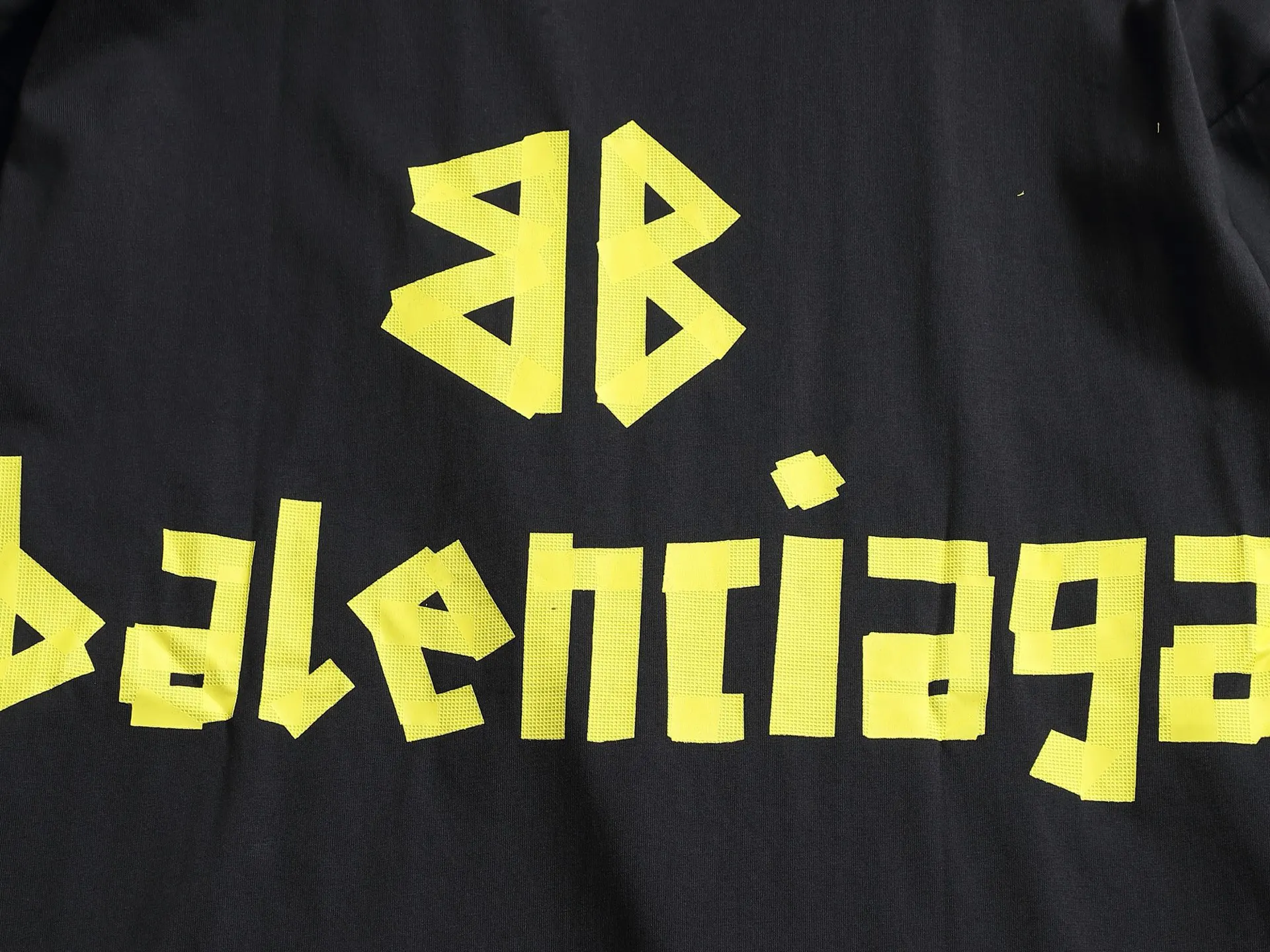 Balenciaga Black Logo Short Sleeve T-Shirt Street