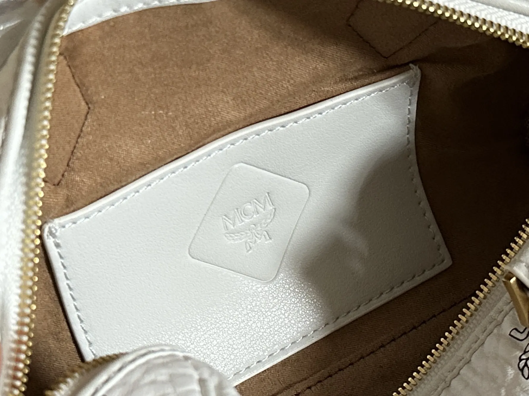 White Backpack Leather