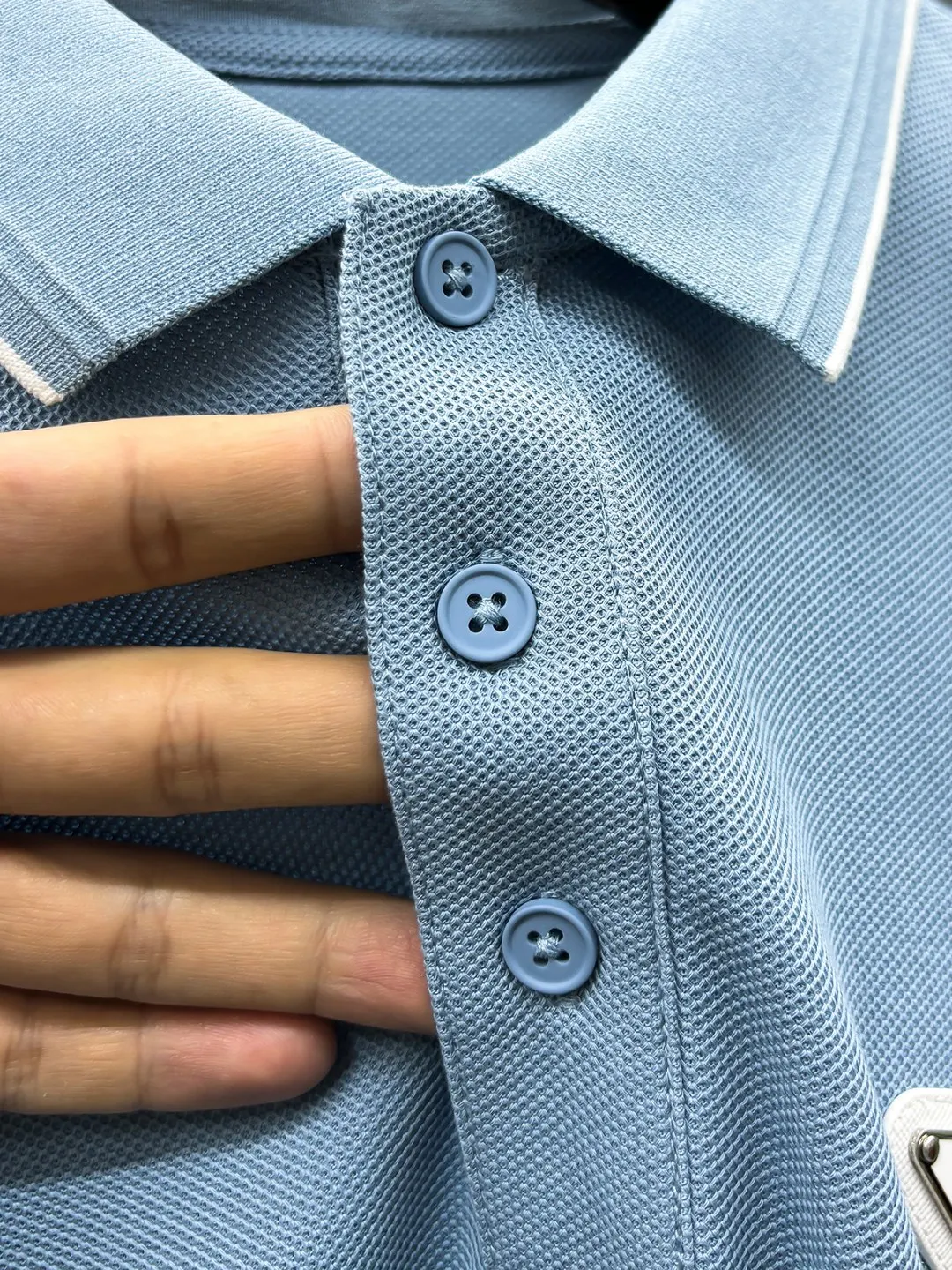 Prada Embroidered Polo Shirt
