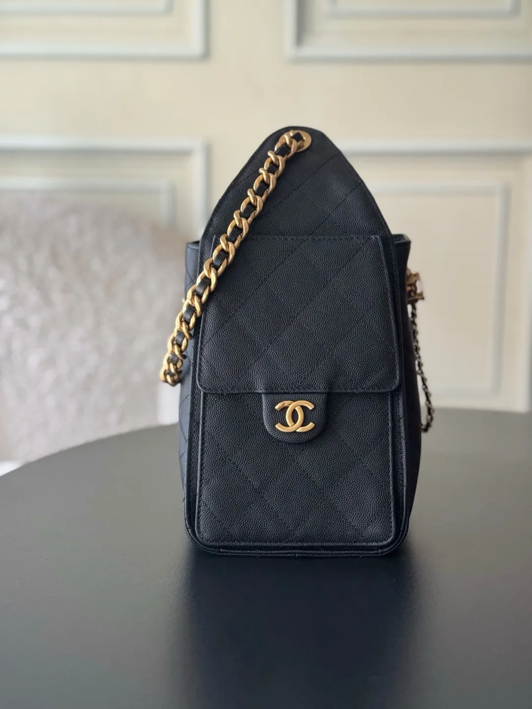 CHANEL Hobo 背景～区别于市场普通货 法国 腋下包 复古腋下背款
