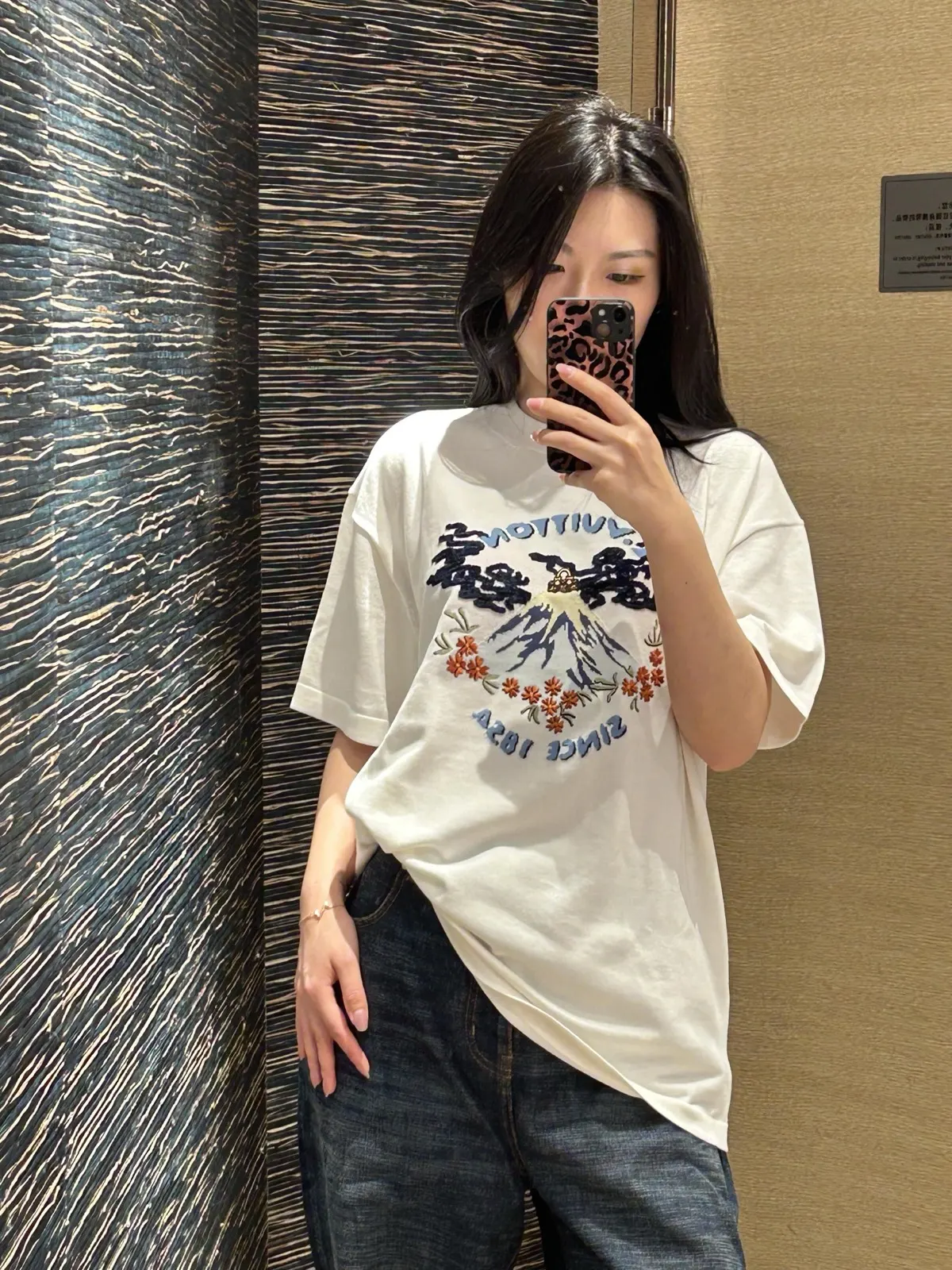 Louis Vuitton 刺绣 T恤 白色