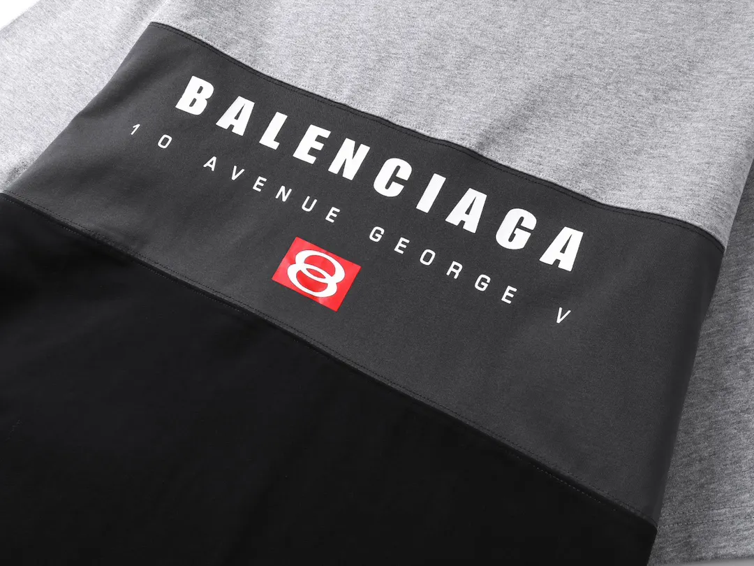 Balenciaga 纯棉 Logo 短袖T恤 宽松休闲