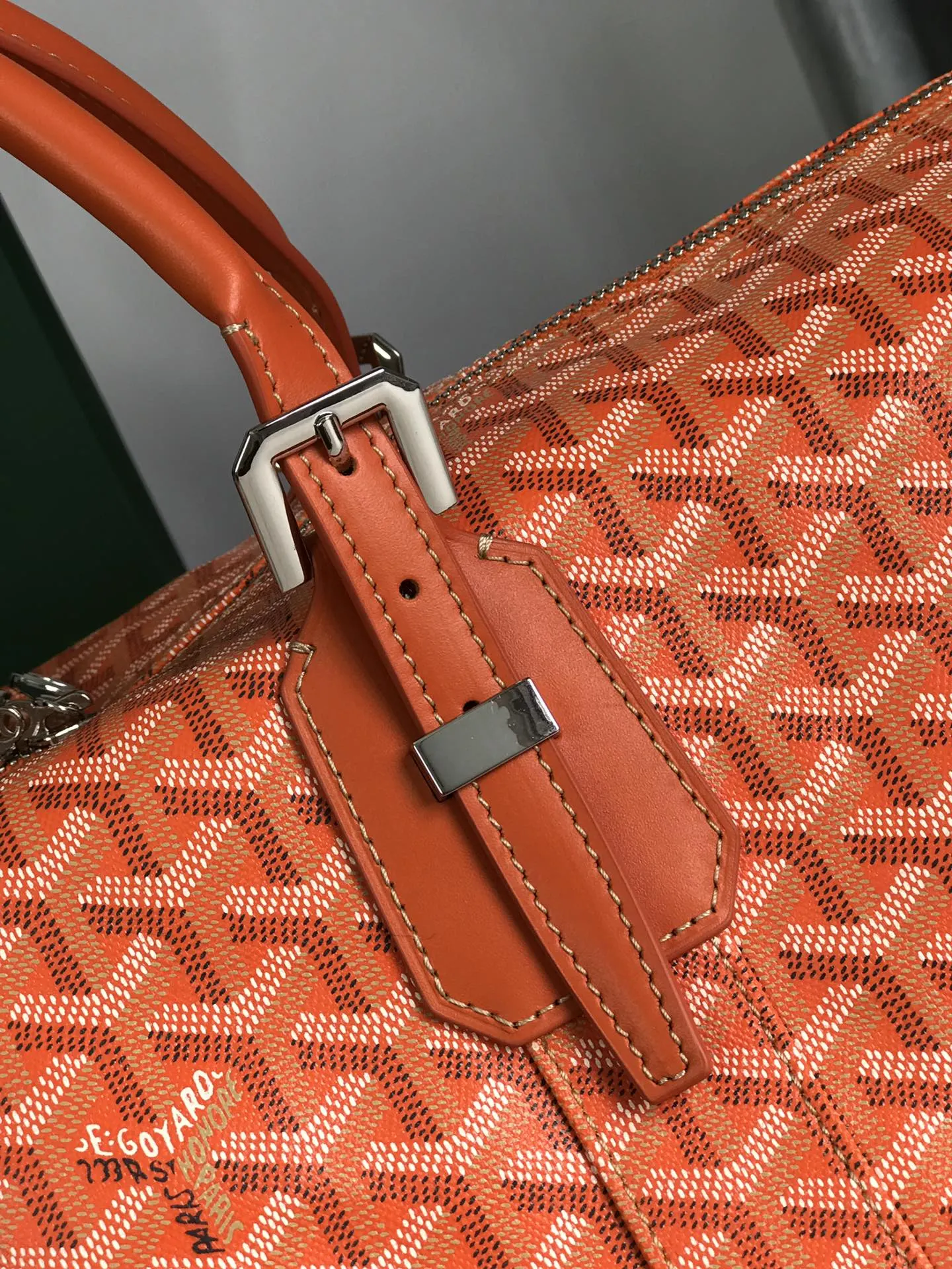 Goyard 深蓝 酒红 小牛皮 旅行包 大容量旅行款