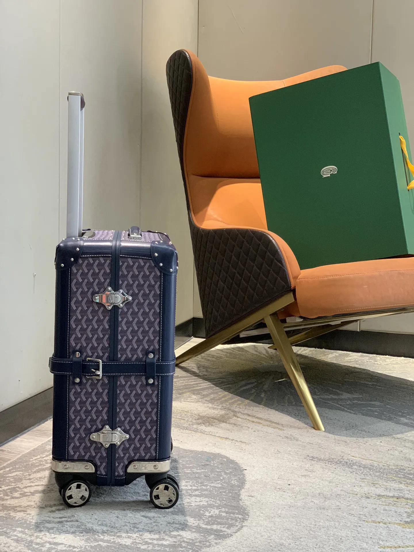 Goyard 空白 承接定制自主品牌 档口摆版logo已 行李箱 旅行拉杆款 轻便出行款