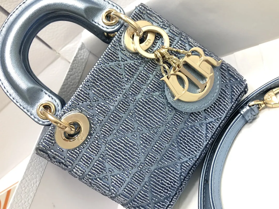 Dior Lady 白色 羊皮 收納包 旅行收納款