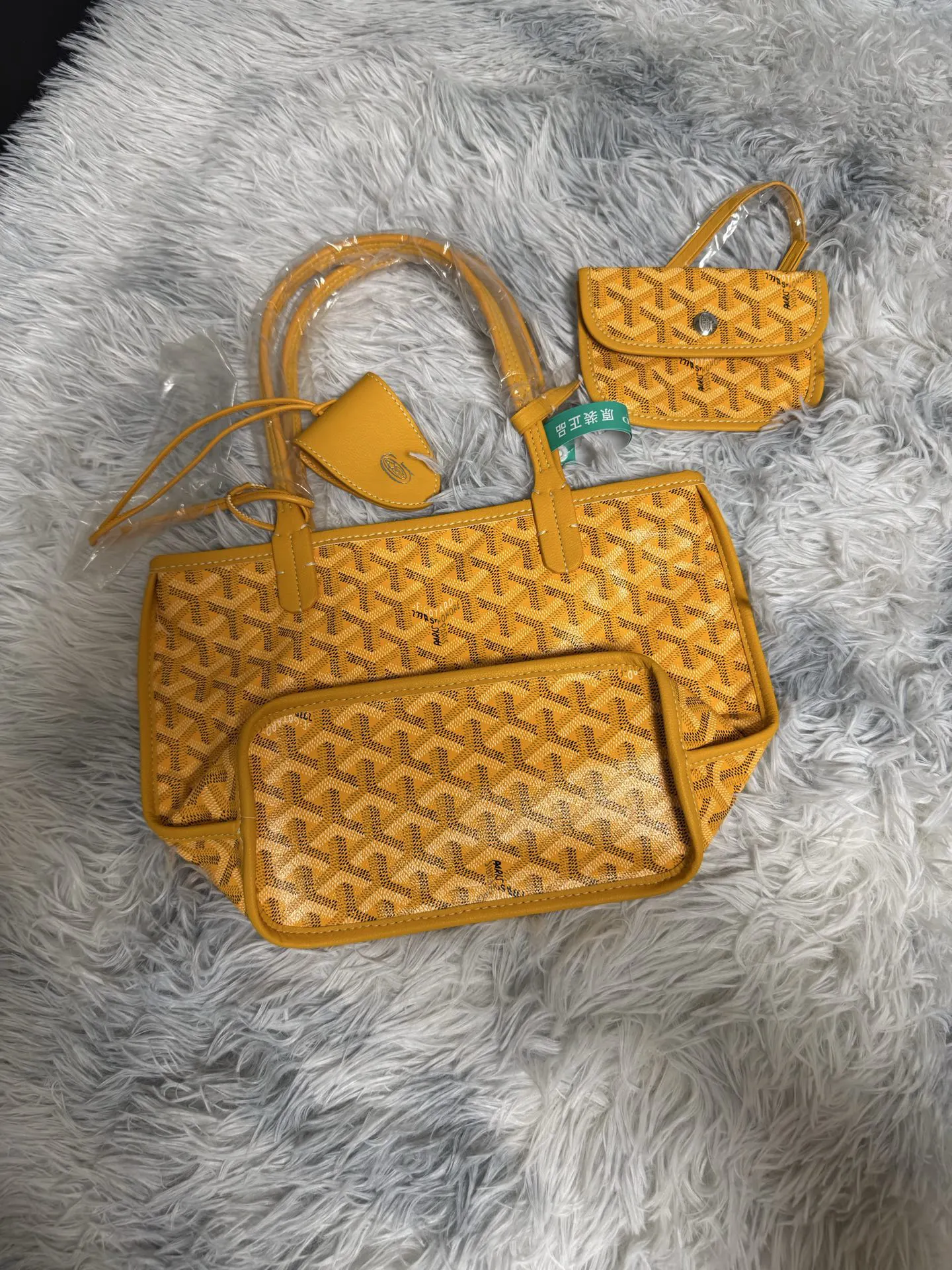 Yellow Tote Bag Leather