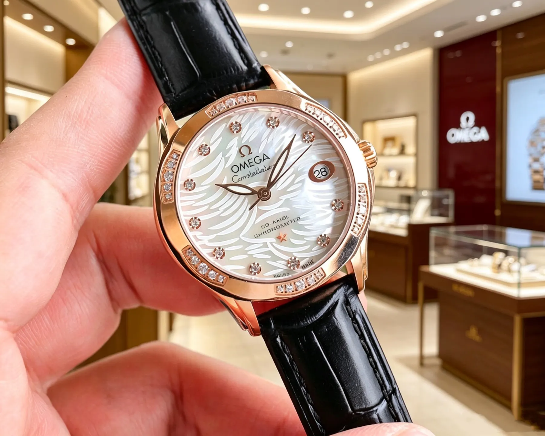 Omega 欧米茄 优雅气质女士腕表 表壳独具匠心的 手錶 經典腕表款