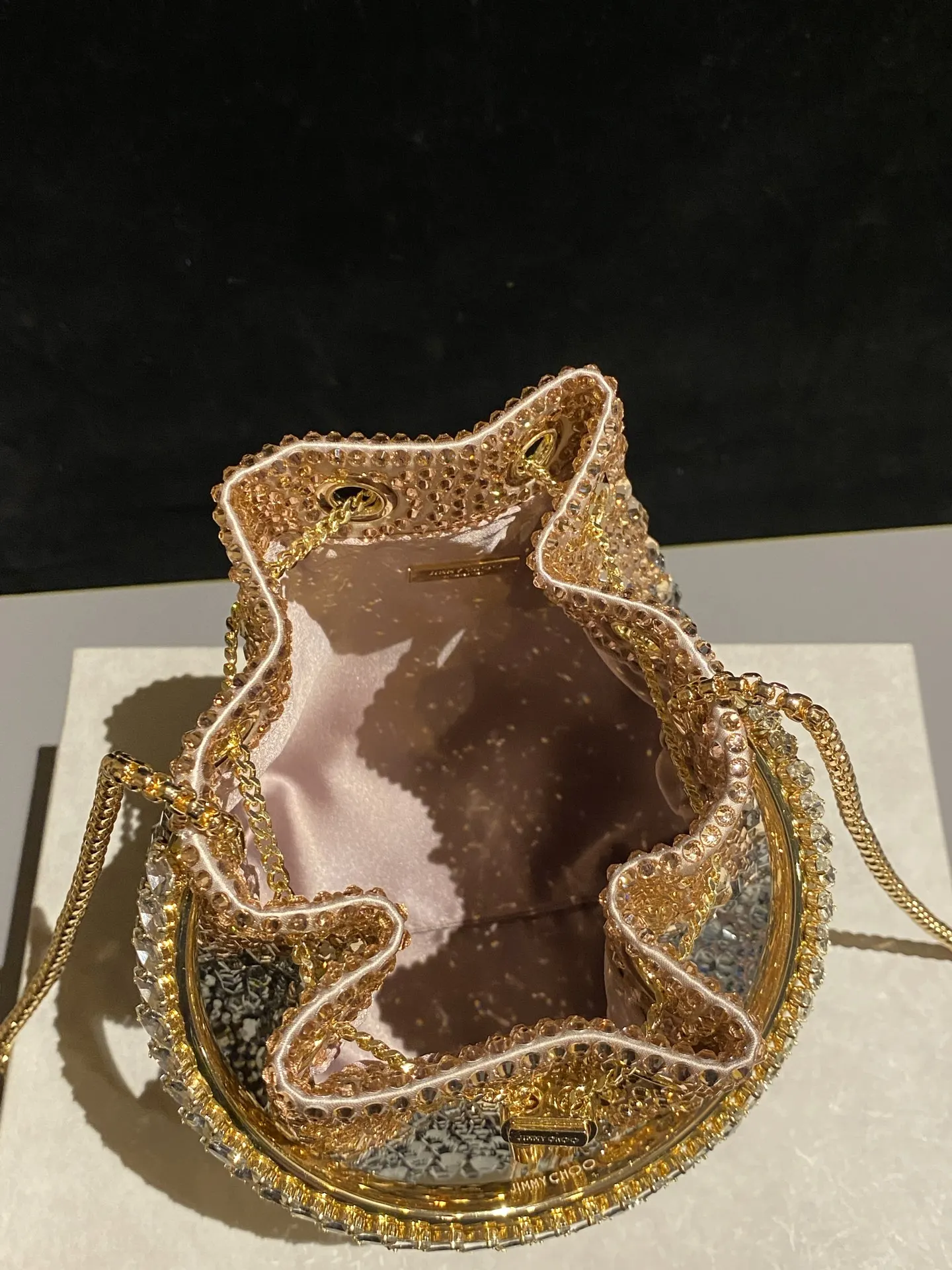 JIMMY CHOO BON BON系列标志款手提包 鏈條包 精致鏈條款