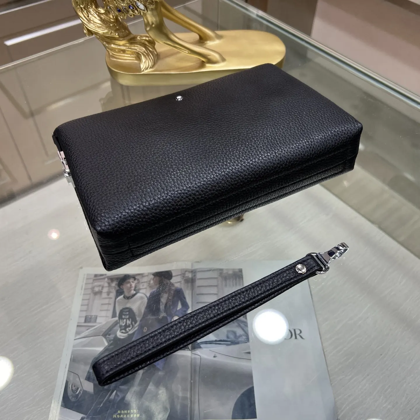 MONTBLANC万宝龙 黑 万宝 手拿包 精致手拿款