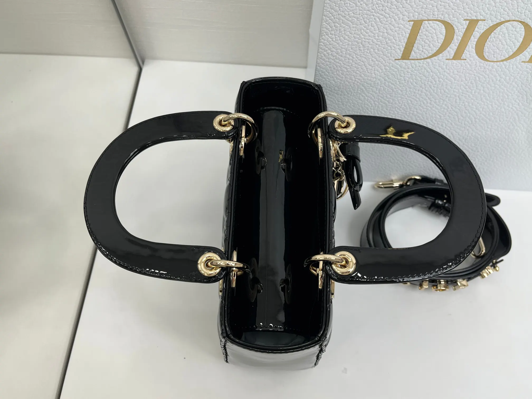 Dior Lady Dior 黑色 斜挎包