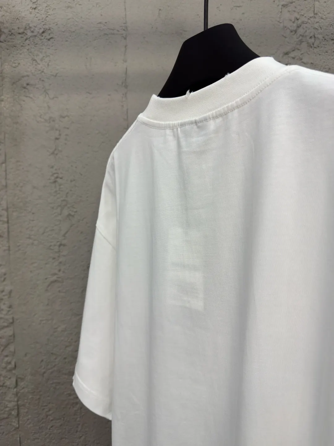 Balenciaga White Cotton Short Sleeve T-Shirt Street Casual Style