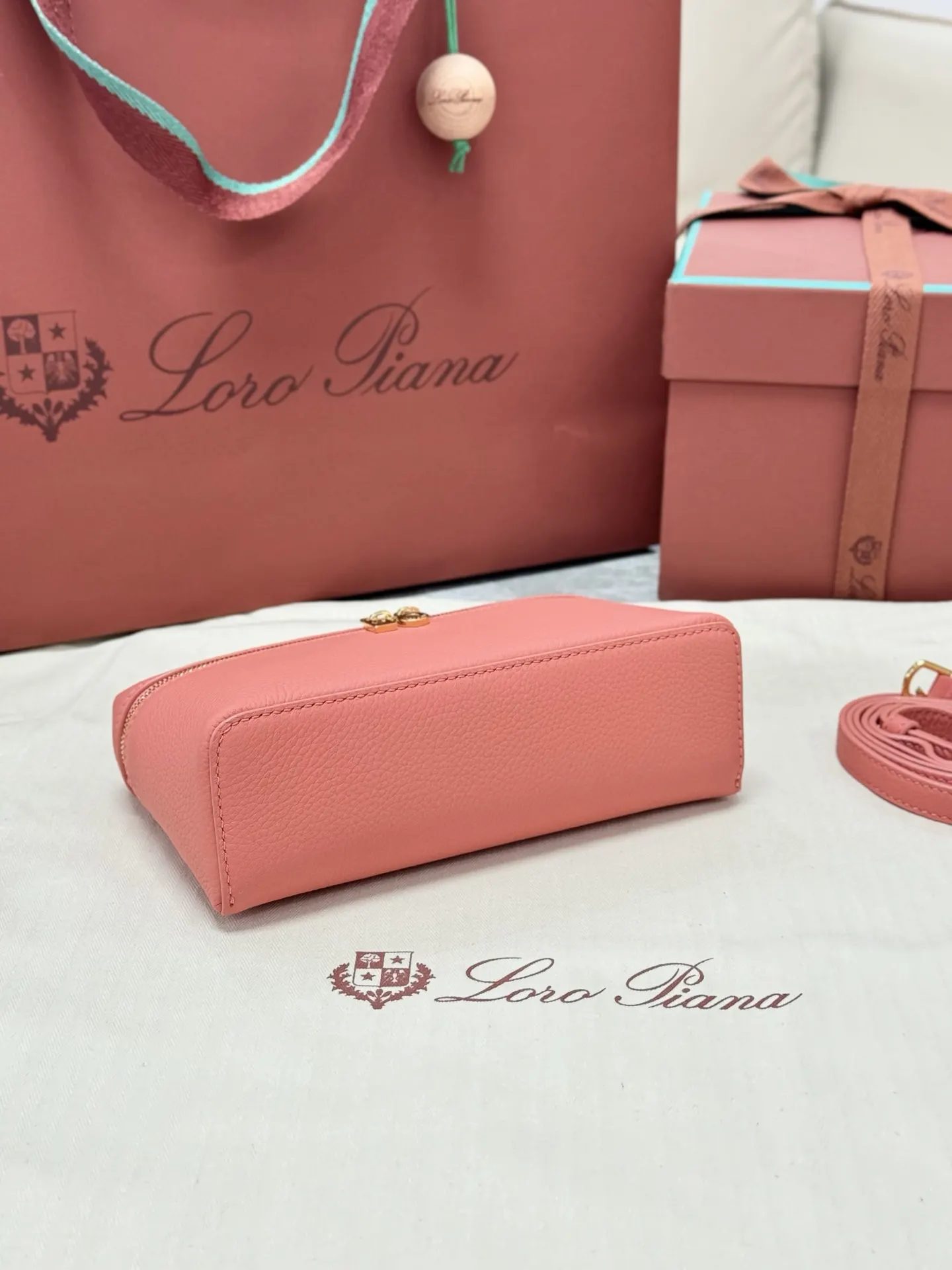 Gold Clutch Bag Leather