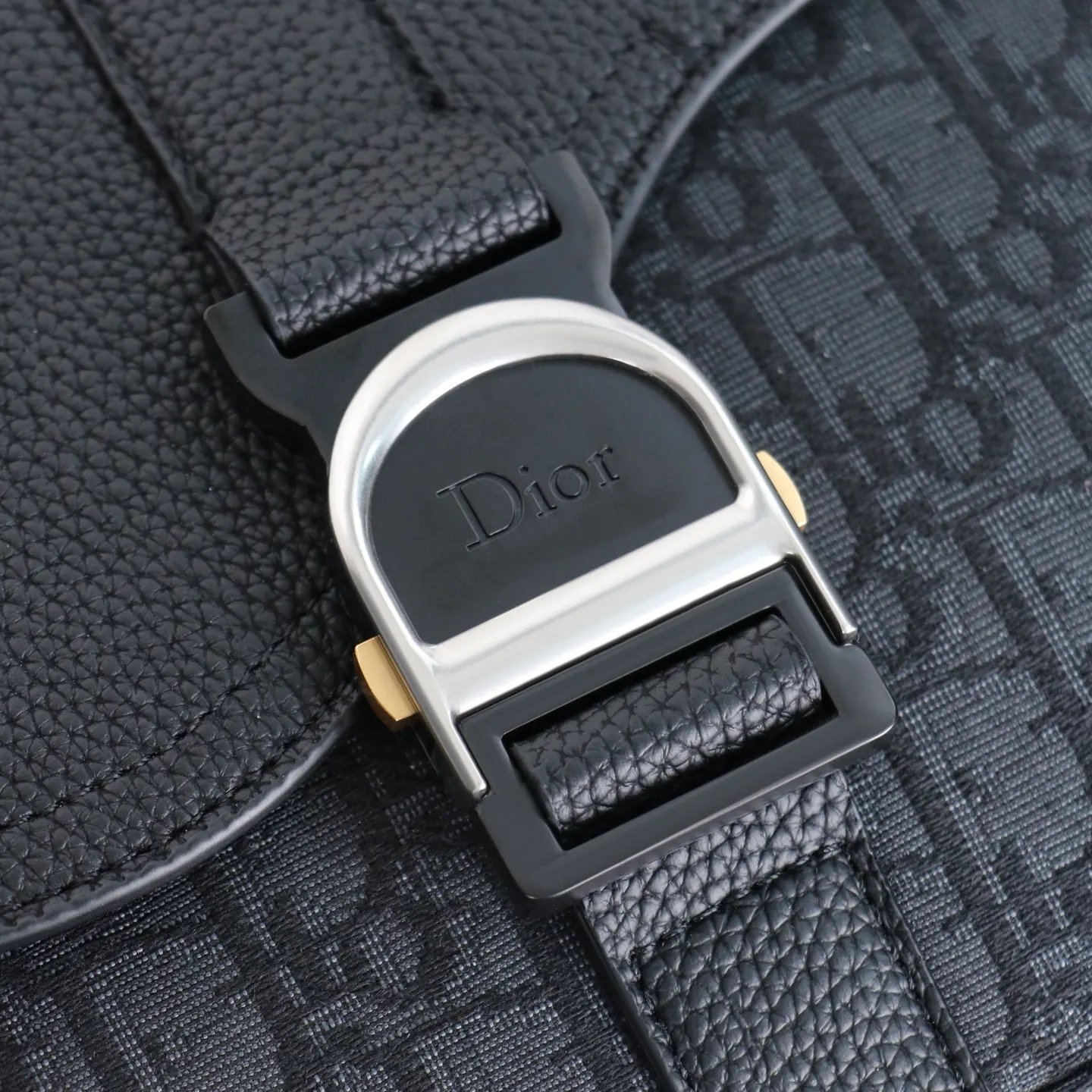 Dior Saddle Oblique Cowhide Messenger Bag Top Handle