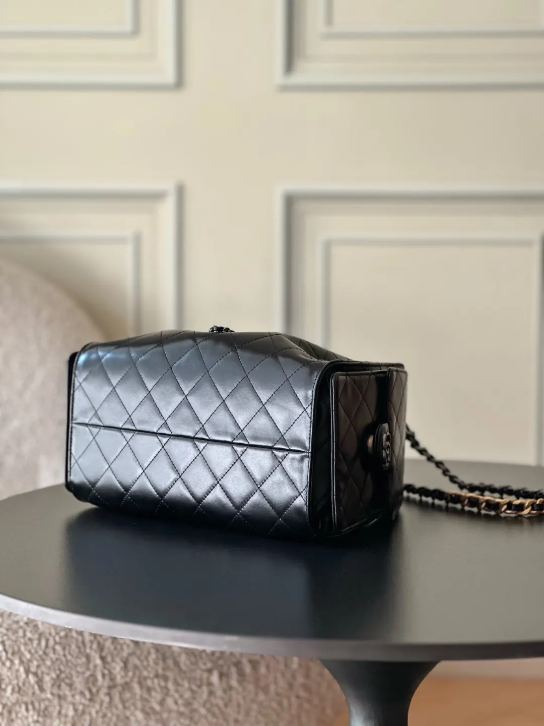 CHANEL Hobo 背景～区别于市场普通货 法国 腋下包 复古腋下背款