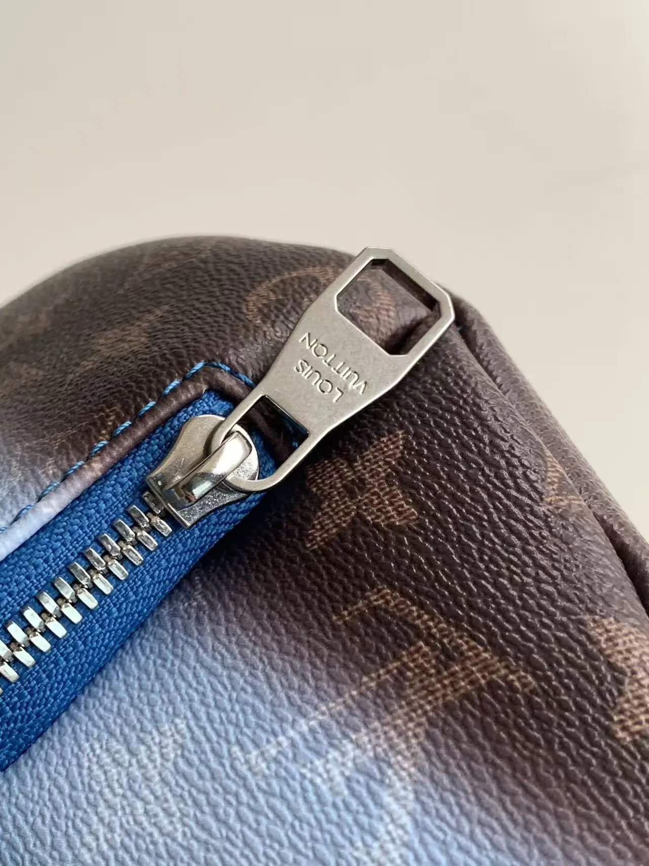 Black Blue Belt Bag Casual Leather