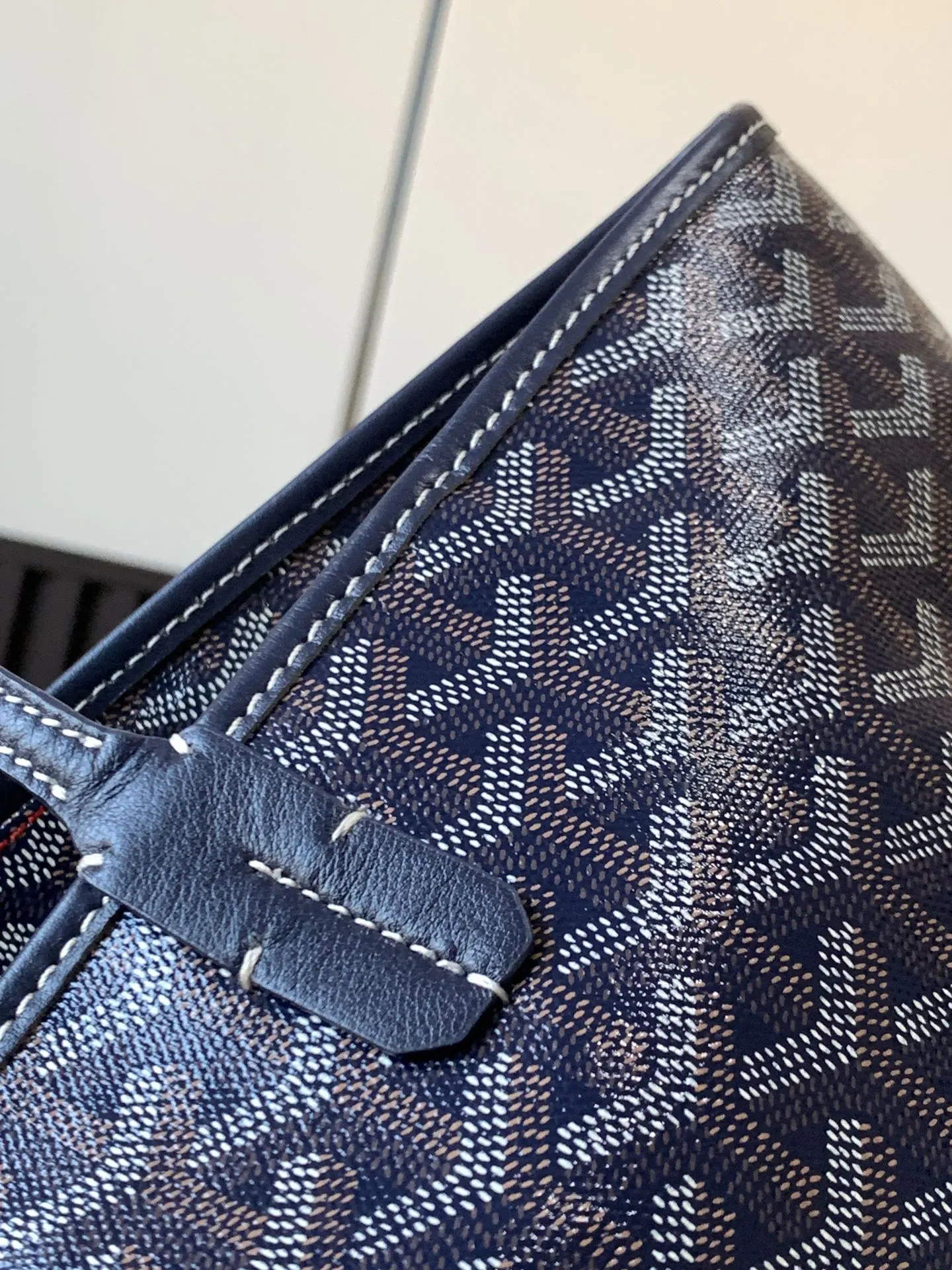 Goyard 深藍 皮革 托特包 大容量托特款