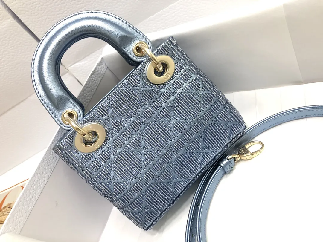Dior Lady 白色 羊皮 收納包 旅行收納款