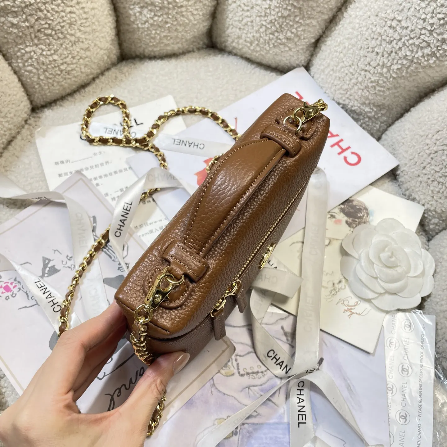 Cosmetic Pouch Premium Leather