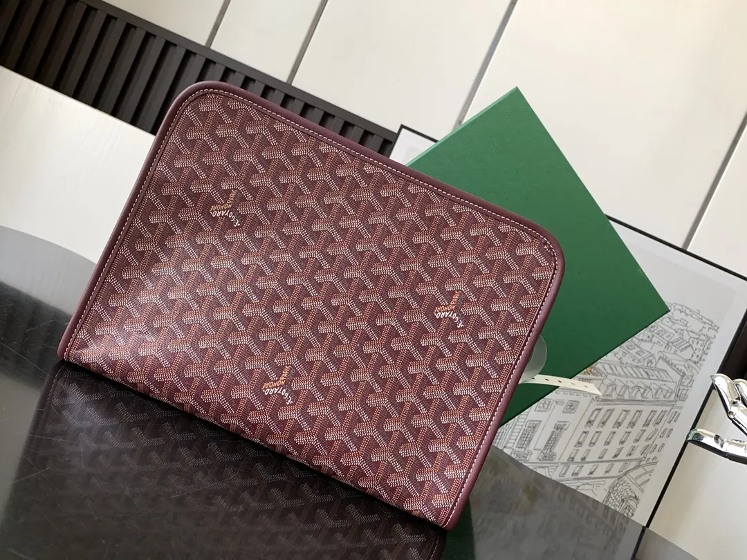 Goyard 酒红 化妆包 便携收纳款