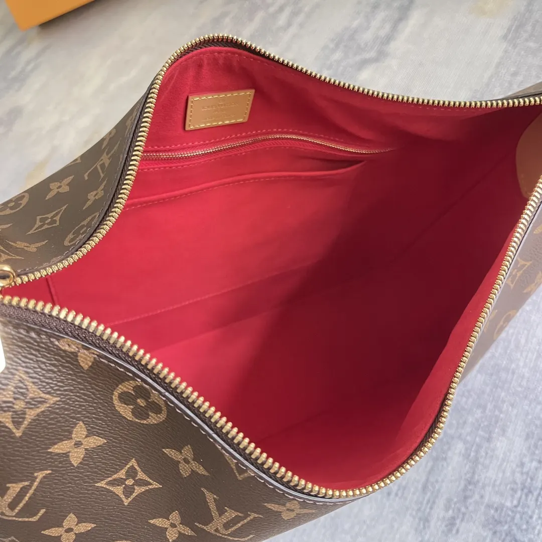 Monogram Top Handle Bag Commuter Leather